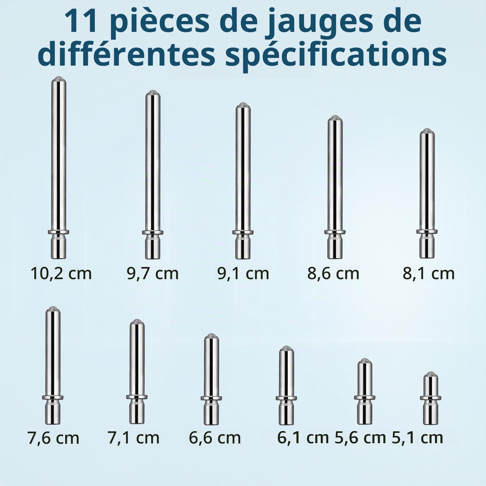 Jauge d'alésage Comparateur mecanique 50-160 mm Profondeur 150 mm Mesure interne outil pour cylindre Précision 0,01 mm Avec Tige de mesure Et 12 Sondes standard