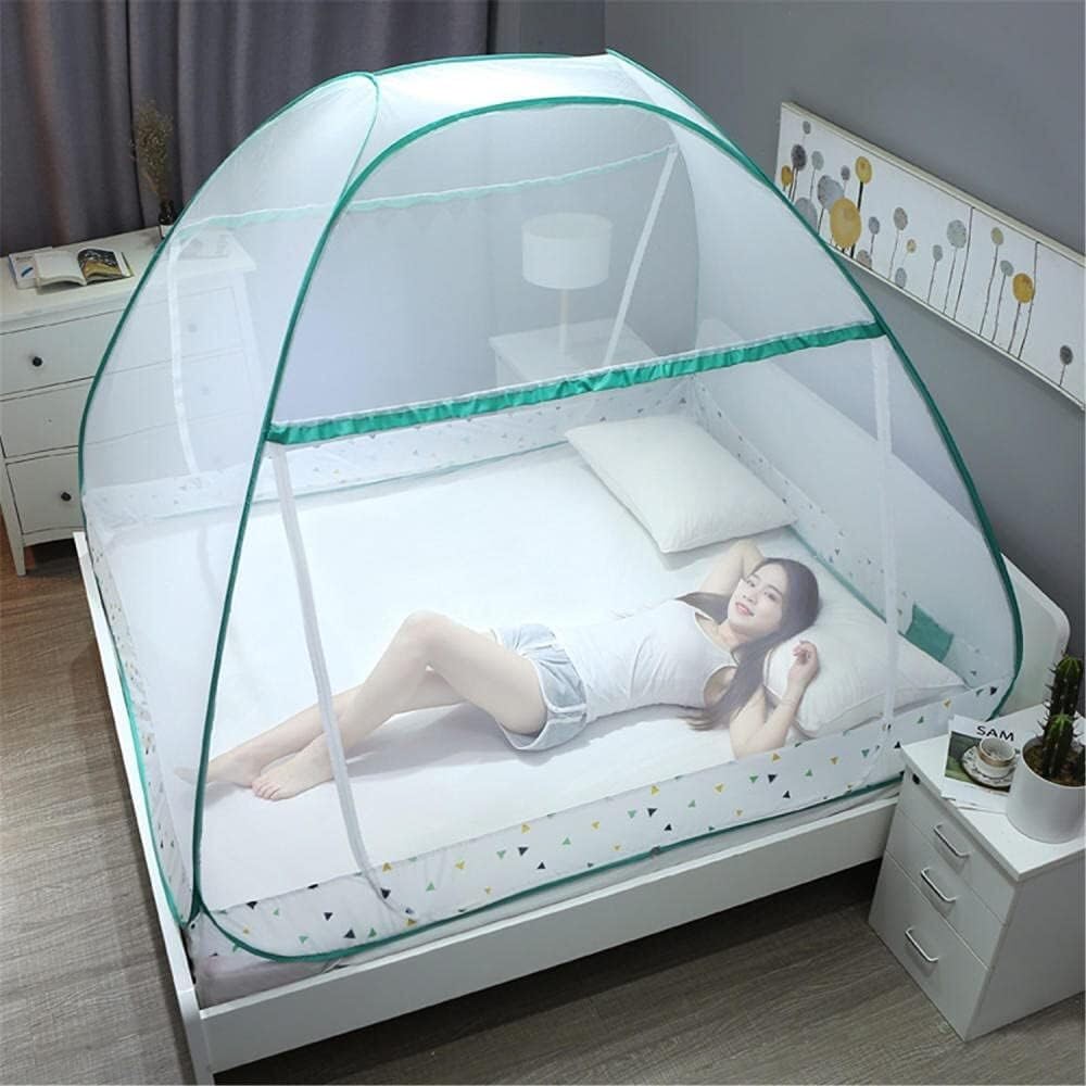 Moustiquaire de lit portable et pliable pour des nuits d'été au frais