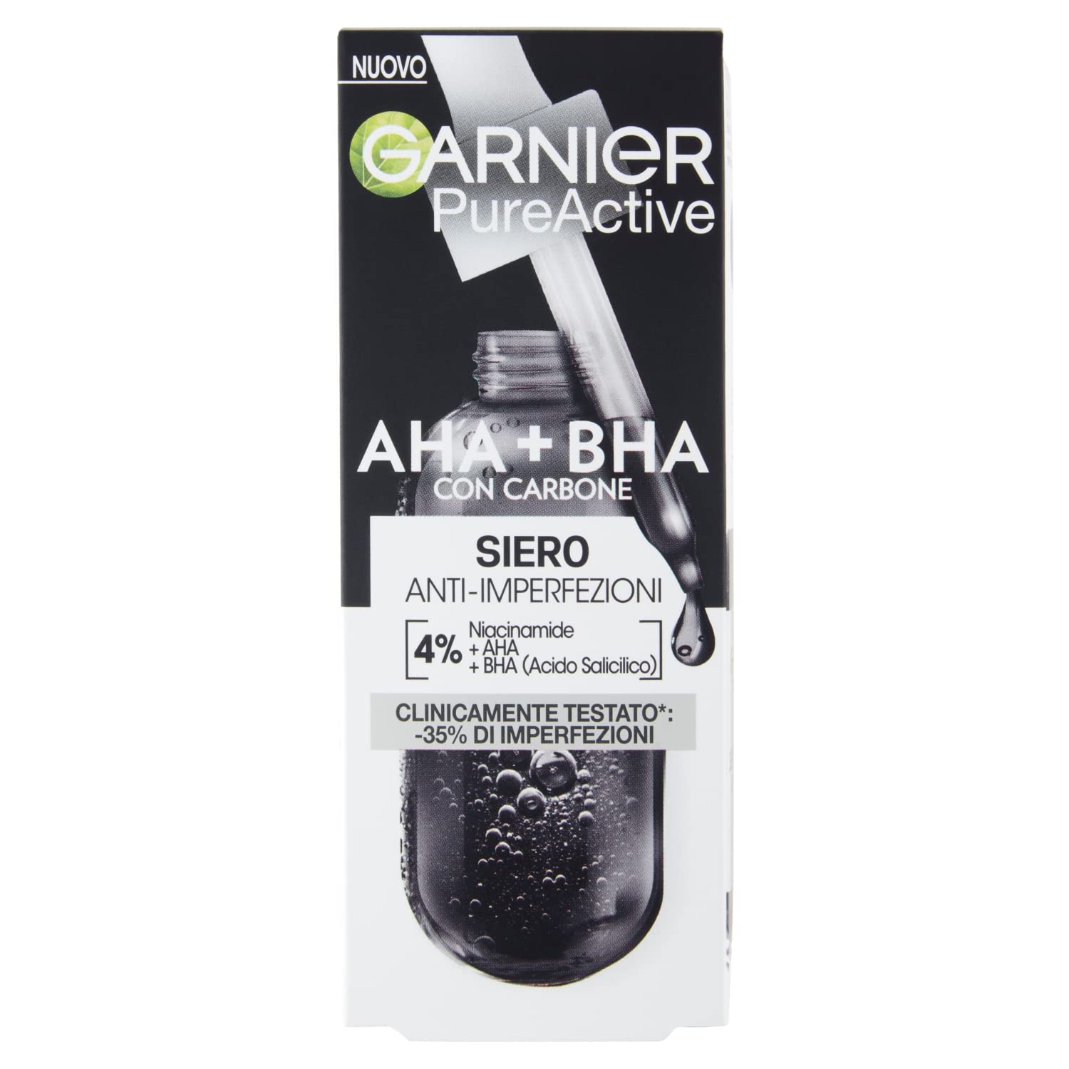 Garnier PureActive Siero Anti-​Imperfezioni, AHA + BHA, 30ml