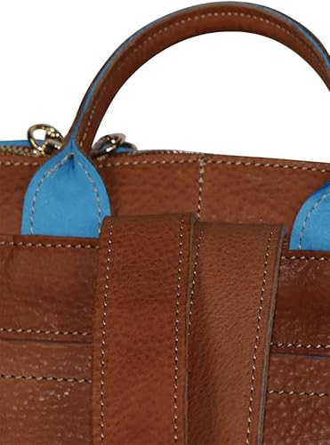 Miniatura 2 de Aurora Leather Backpack with Murano Murrina Glass Handmade to Order in Italy, Soft Pebble-Grain Leather Women's Purse Bag Backpack Full Grain