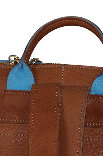 Miniatura 3 de Aurora Leather Backpack with Murano Murrina Glass  Handmade to Order in Italy, Soft Pebble-Grain Leather  Women's Purse Bag Backpack Full Grain