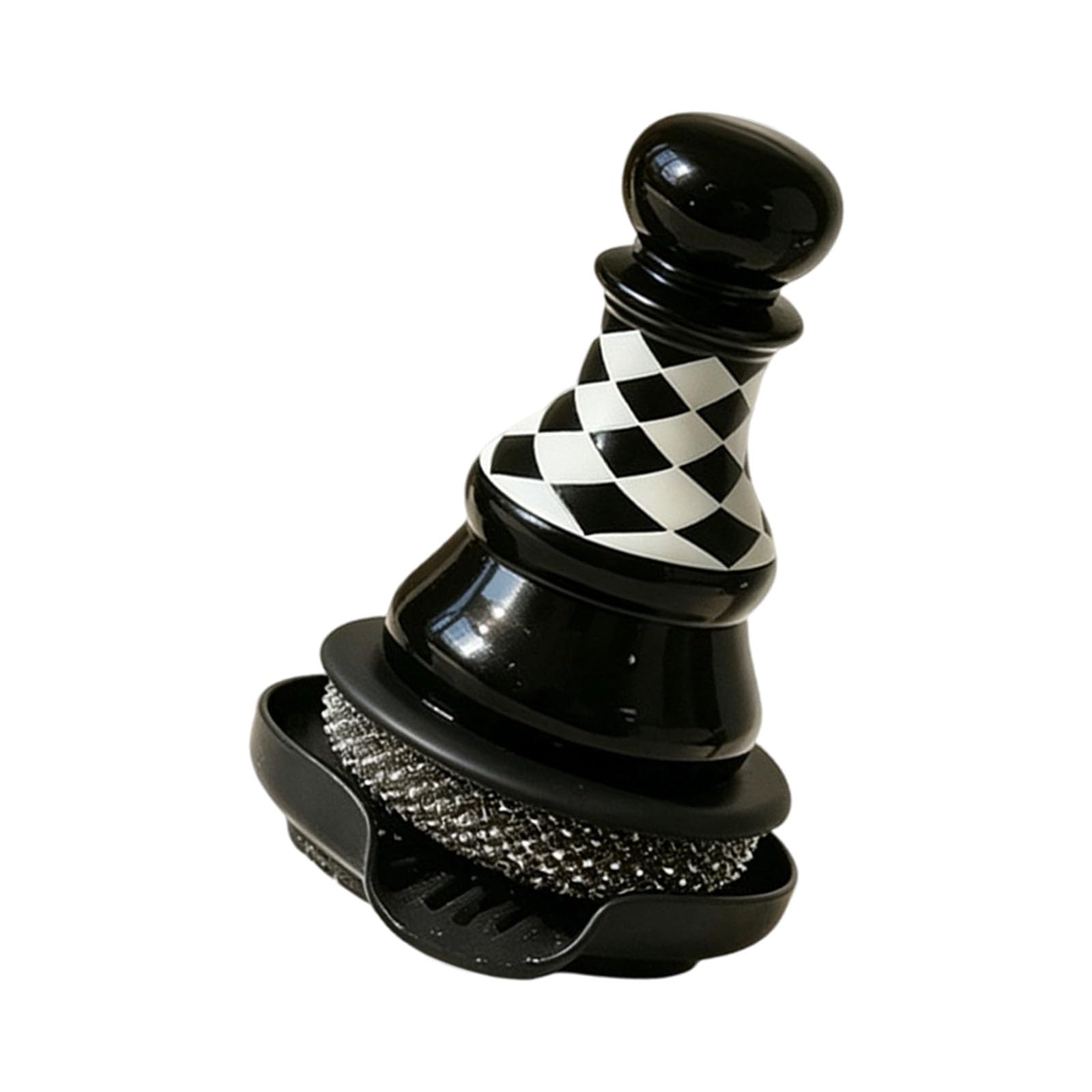 our fave Chess Shaped Pots Cleaning Tool Ergonomic Scrubber with Handle Dishwashing Tool for Various Cookware Creative Kitchen Gadgets