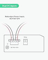 Vista 4 de LINOVISION Interruptor POE solar Gigabit completo industrial de 8 puertos con DC9.5V-57V a DC48V amplificador de voltaje, IEEE802.3at, presupuesto