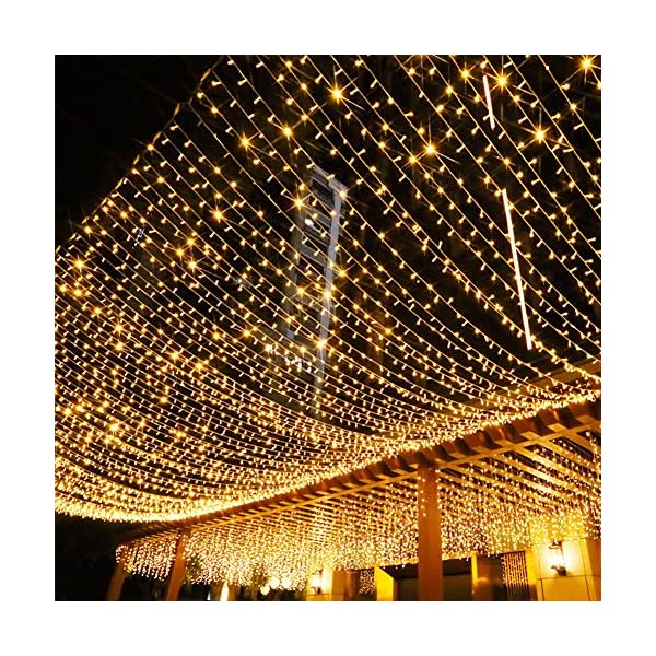 Opard 2stk 50er LED Lichterkette Batterienbetrieben mit Timer 5M 8 Modi, IP65 Wasserdicht für Innen Außen Weihnachten… – Bild 7