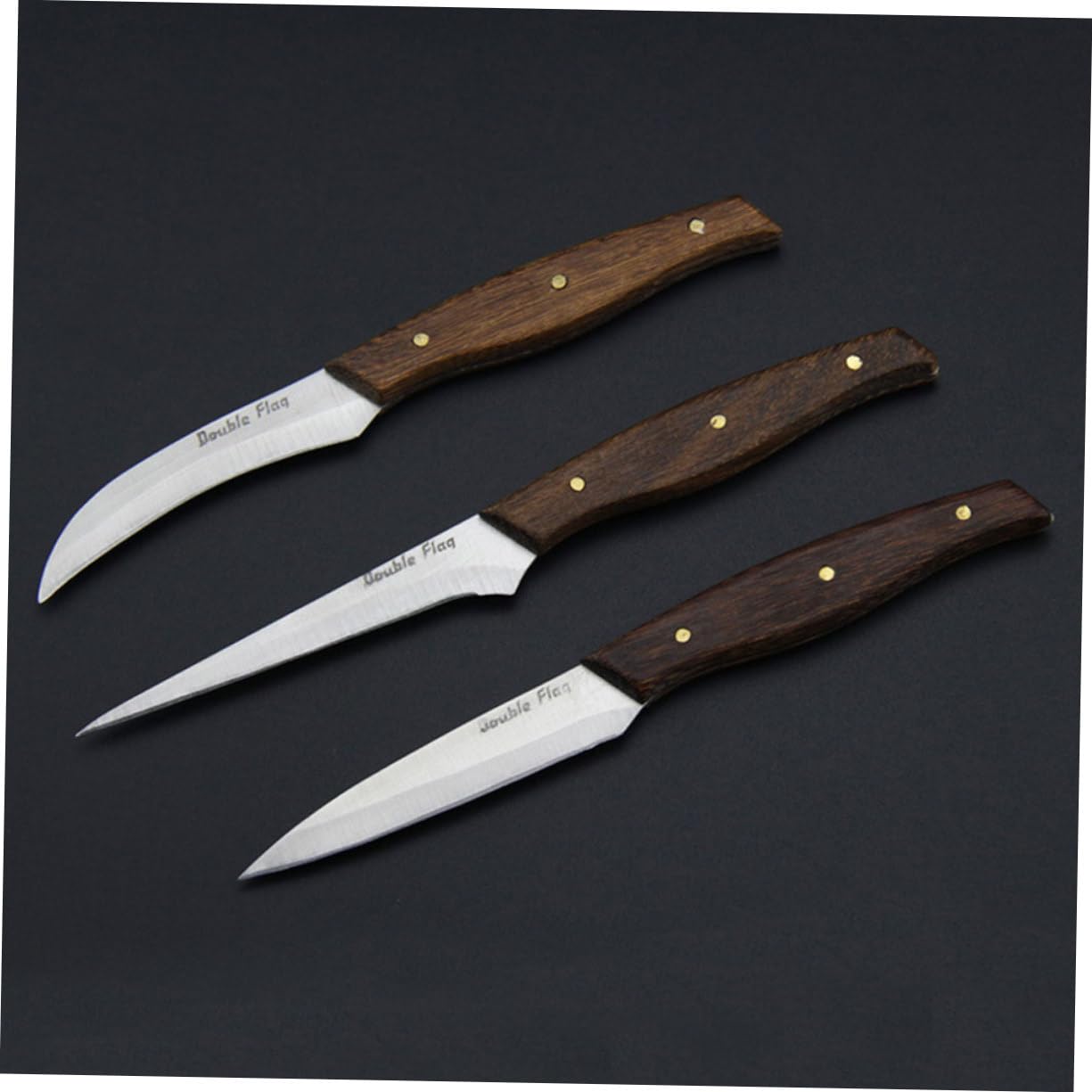 KICHOUSE 2 Sets Vegetable and Fruit Knives Set Fruit Materials for Home and Restaurant