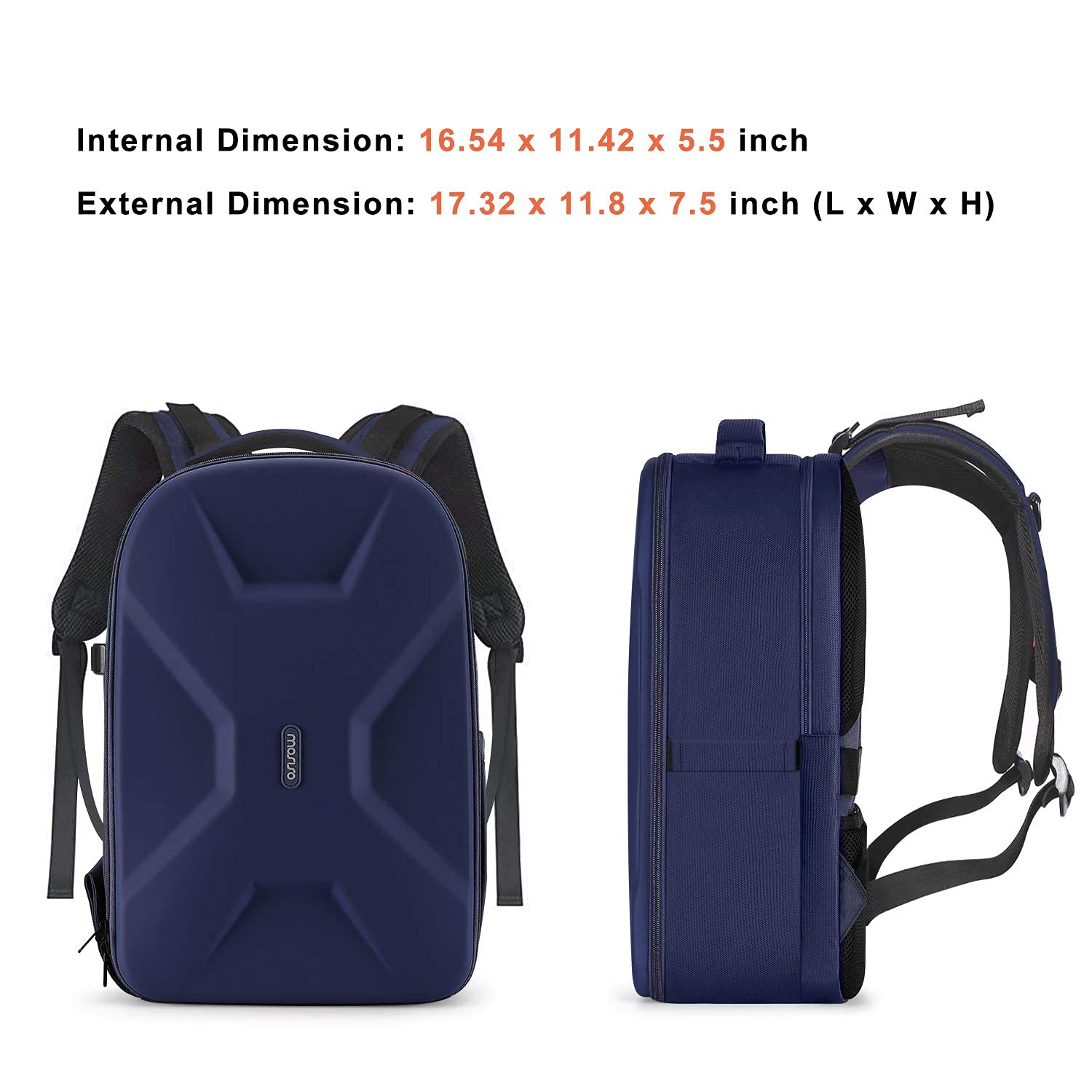 MOSISO Zaino Fotografico, Dslr/Slr/Mirrorless Zaino Fotocamera 15-16 Pollici Impermeabile Custodia Rigida Con Treppiede Titolare&Laptop Scomparto Compatibile Con Canon/Nikon/Sony
