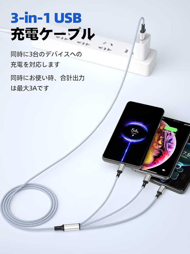ふく　延長ボックス、ケーブル3セット ケーブルボックス コード ケーブル 収納 6口対応 コードボックス