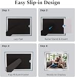 Giftgarden 5x7 Picture Frames 6 Pack, Silver Mirror Glass Photo Frame 5x7 for Tabletop Display, Bulk 5 by 7 Picture Frame Set for Wedding, Family and Gallery