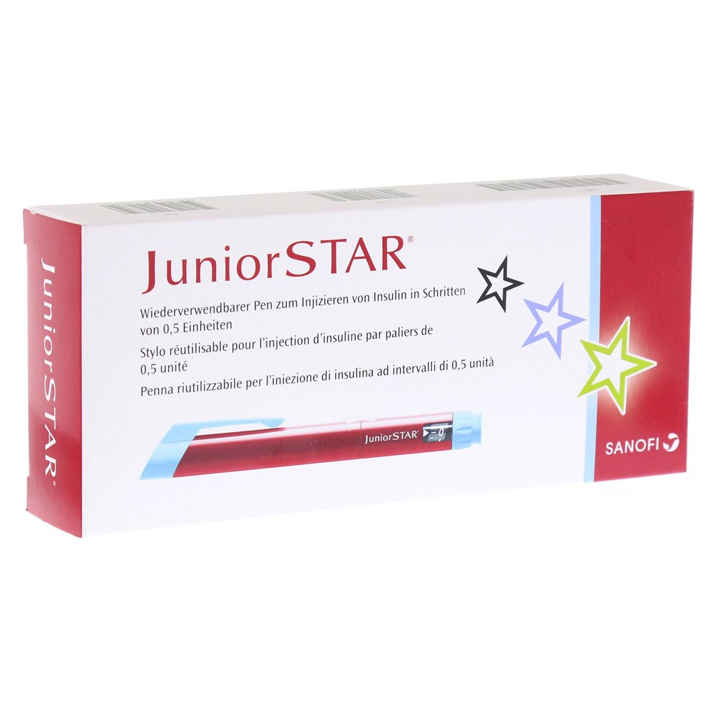 Juniorstar Injektionsgerät rot, 1 St