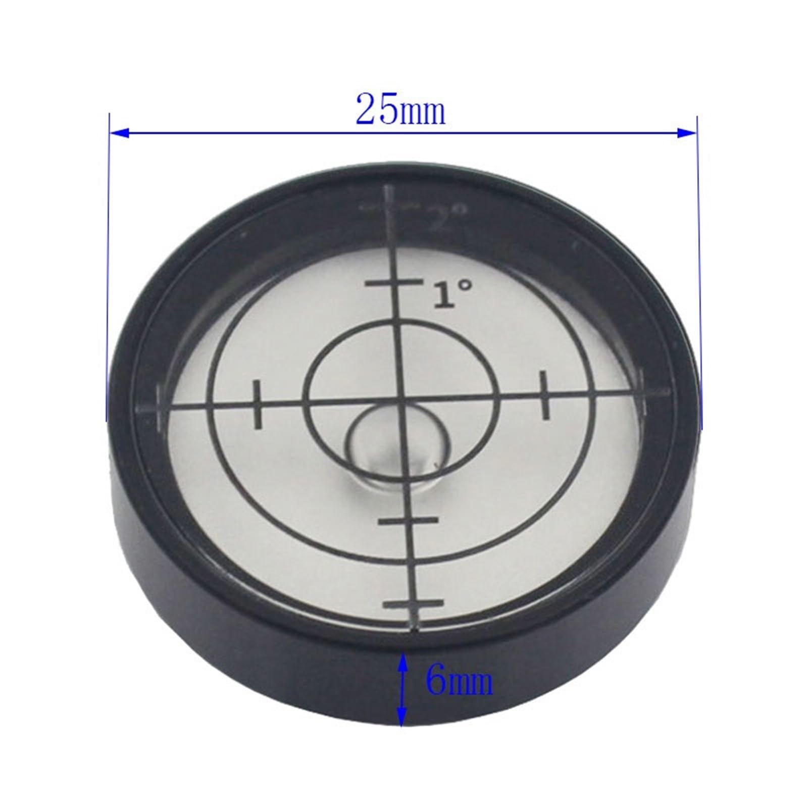 Livella a bolla rotonda ultrasottile Diametro bolla 25 mm Nivel orizzontale Attrezzatura Burbuja Pallina da golf Componenti di livellamento Strumento 1 PZ | Round Ultrathin Spirit Level Bubble Diameter 25 mm Horizontal Nivel Burbuja Equipment Golf Ball Le