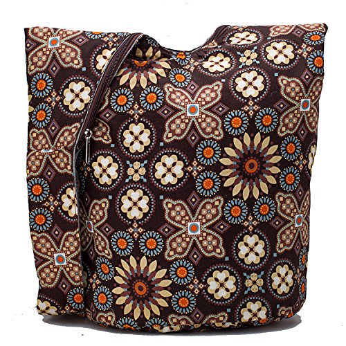 Image of Hippie Crossbody Bag Thai Top Zip Hobo Sling Bag Handmade Hipster Messenger Bag