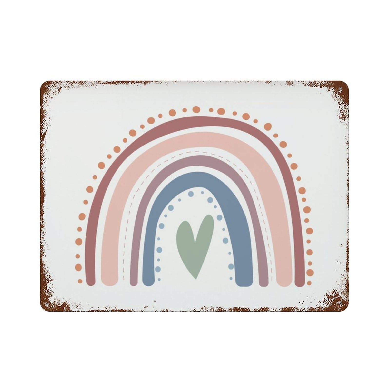 xiaoxiaoshen Rainbow Nursery Wall Decor Art Metal Tin Poster Modern Home Decor Art Home Bar Shop Decorations Vintage Sign 30x40cm