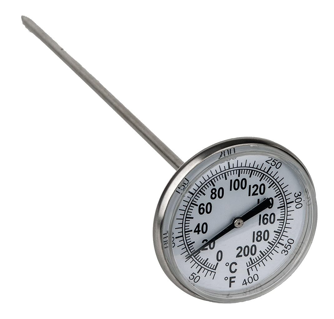 KS Tools 150.1963 Termómetro, 0-200 °C/0-400 °F, L =210 mm