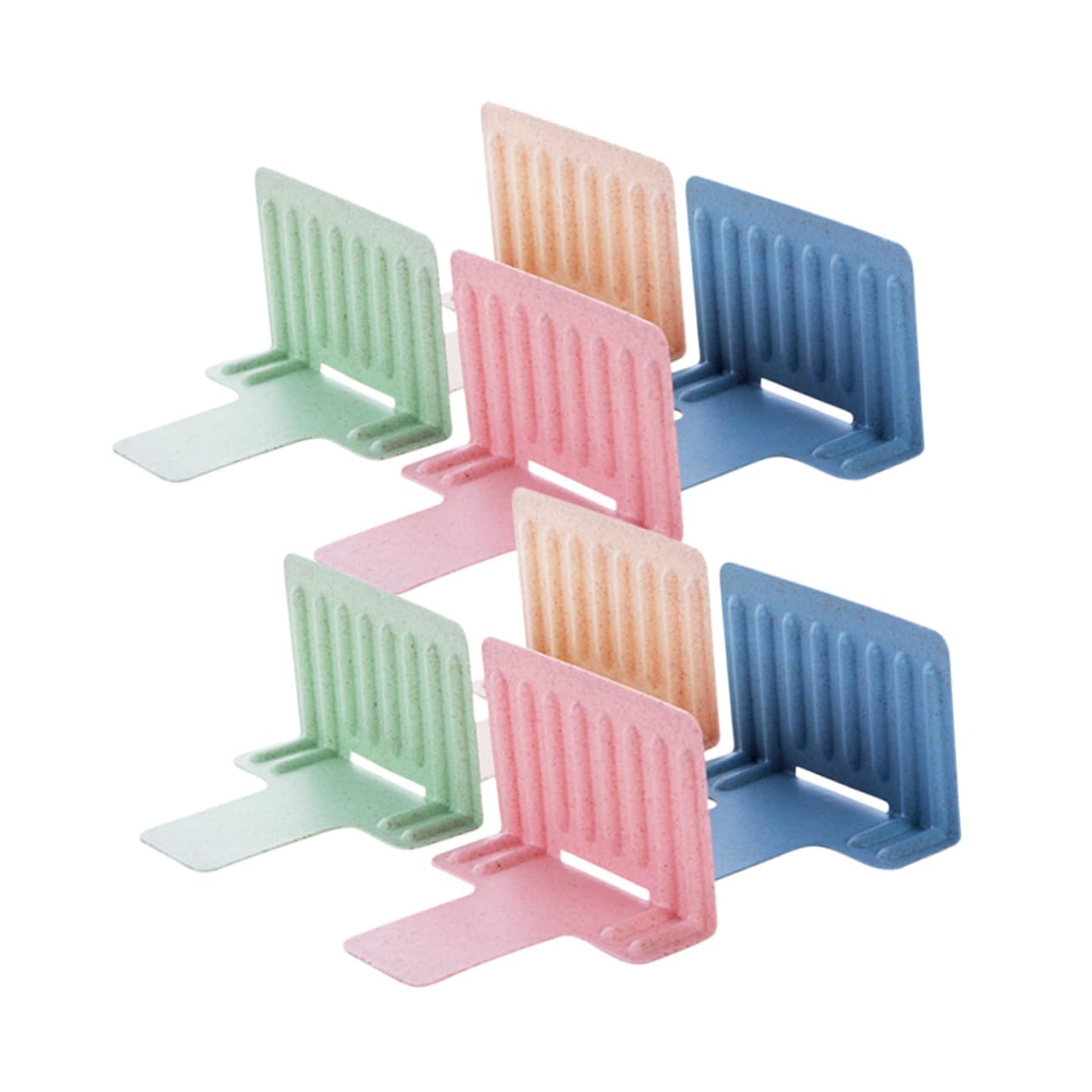 PLAFOPE 8Pcs PP Drawer Dividers for Refrigerator and Cabinet Food Storage Partitions and Versatile Organizers for Clothes and Accessories for Neat