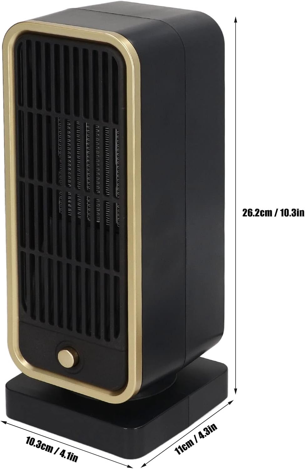 Silent PTC Ceramic Fan Heater - 3S Heating, Energy Saving, Tilt Protection, 500W, with Advanced PTC Ceramic Heating, Safe Use, Heat Insulation, ABS Material (US Plug 110V)