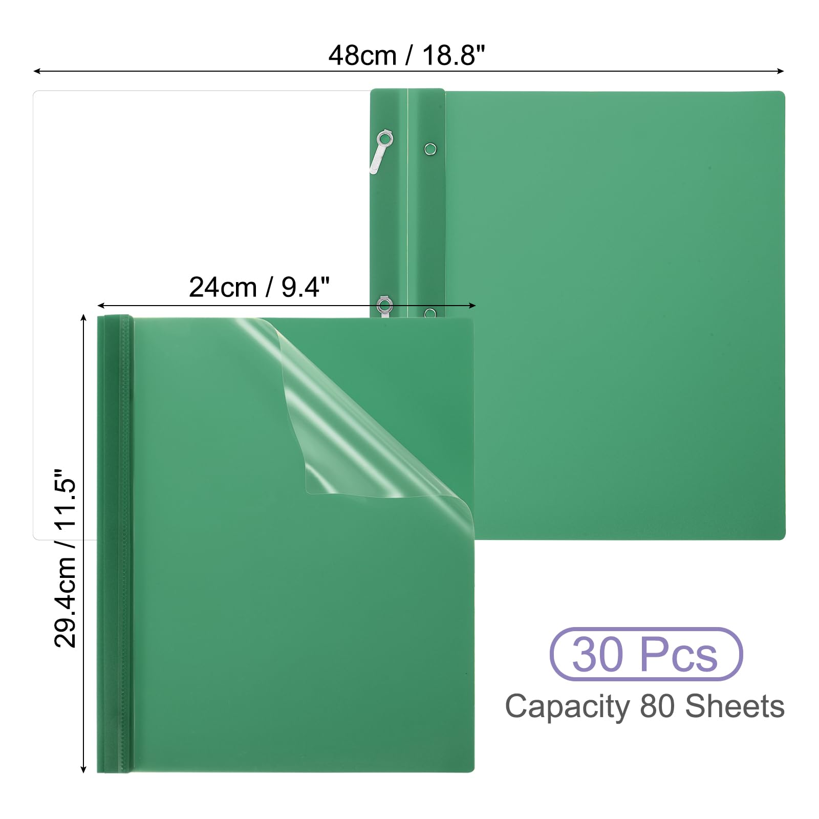 PATIKIL Plastic Report Covers with Prong - Image 2