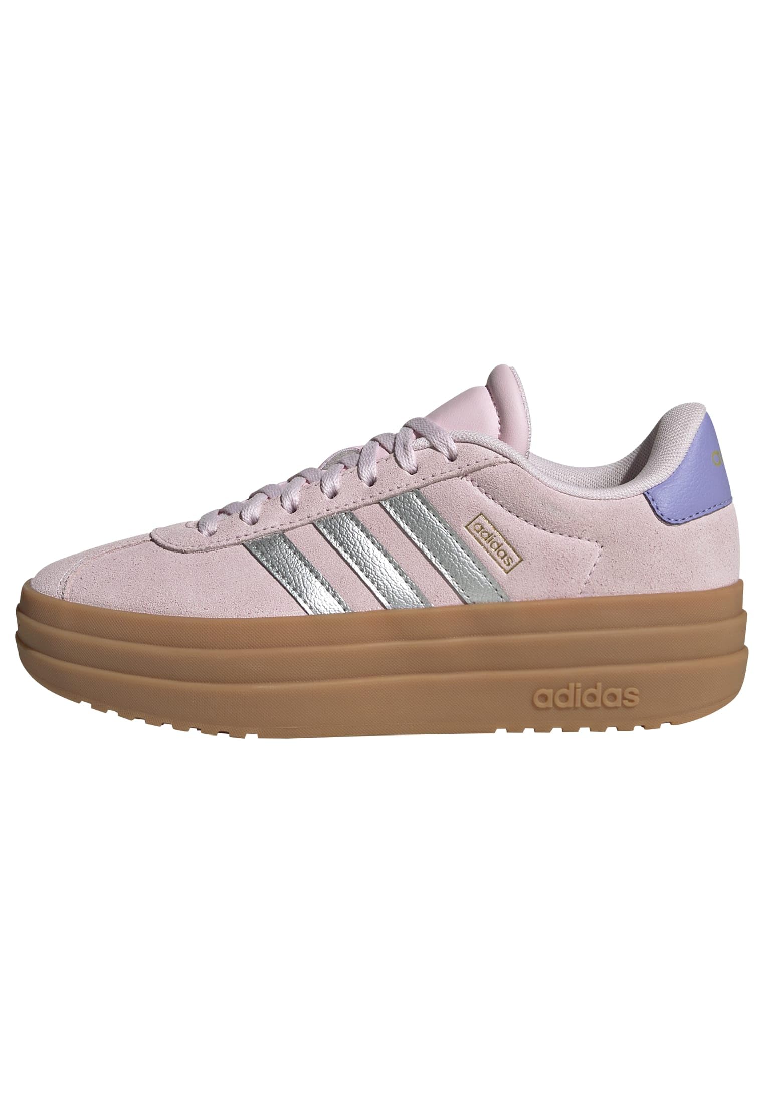 Adidas Unisex - Bambini VL Court Bold Shoes Junior, Clear Pink/Silver Metallic/Gold Metallic, 39 1/3 EU