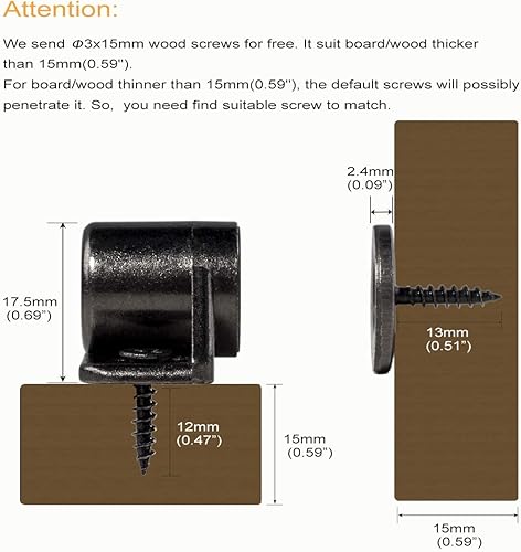 Miniatura 10 de ZFBB Paquete de 8 pestillos magnéticos para gabinete con imán para pestillo de gabinete, pestillo magnético para armario de cocina, cierre de puerta