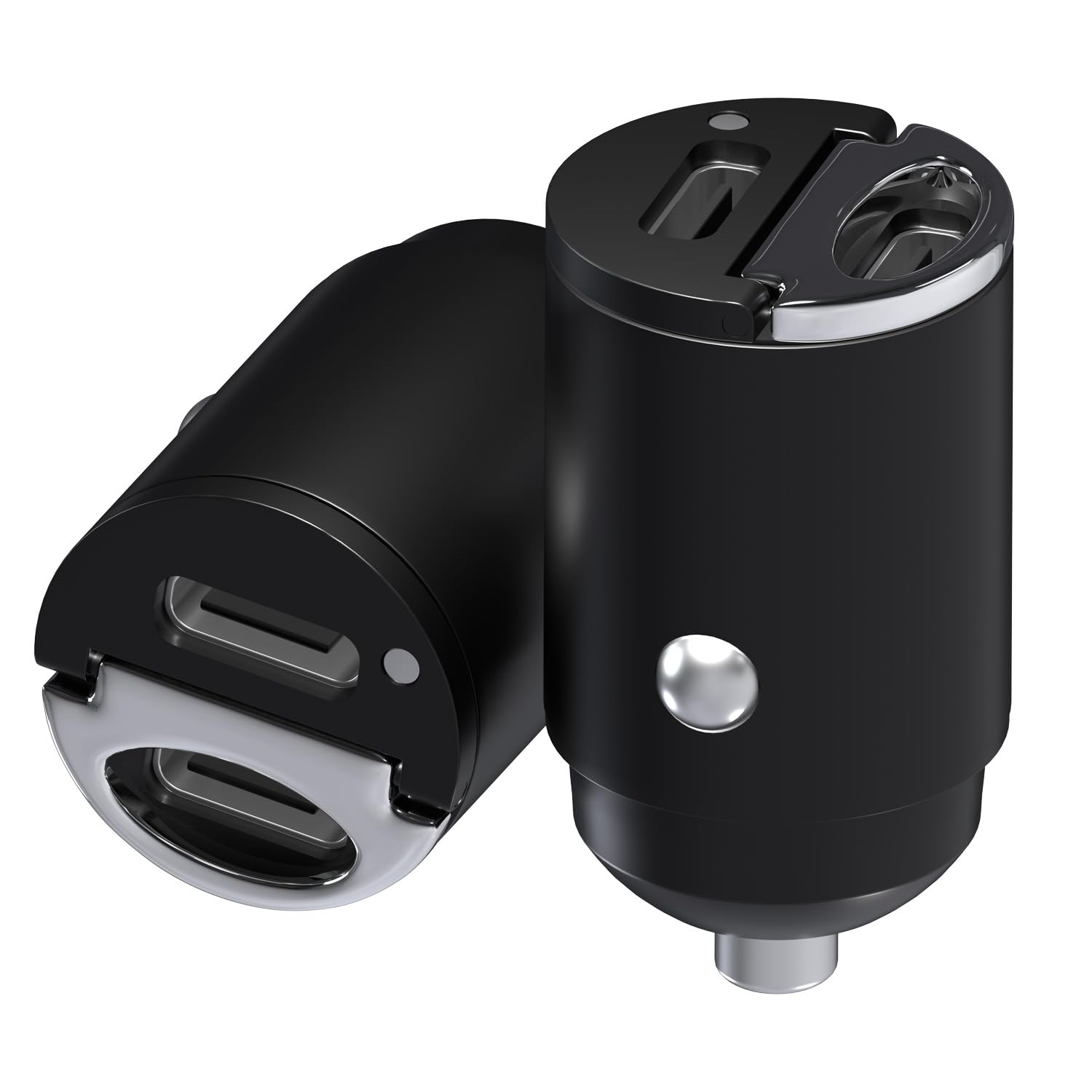 MMOBIEL Doble USB-C Adaptador Cargador Coche [2 Pack] – 45W Cargador USB Encendedor Carga Rapida – Cargador de Coche Ultracompacto – Cargador USB para iPhone 16 15 14 13 Pro MAX, Samsung S26 S25 S24