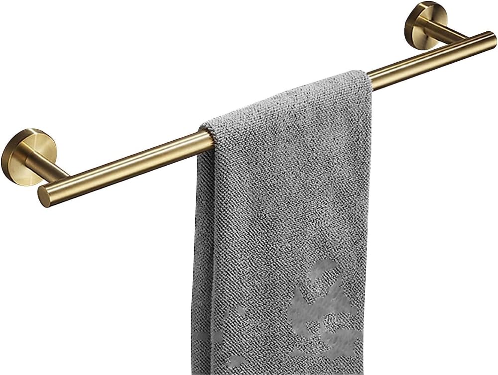 Gold Towel Rail Hand Towel Holder for Bathroom and Kitchen Small Towel Bar  Hanger SUS304 Stainless Steel Wall Mounted Brushed -40cm : Amazon.ca: Tools  u0026 Home Improvement