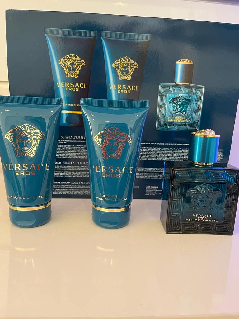 Versace Eros Set męski EdT 50 ml + SG 50 ml + ASB 50 ml
