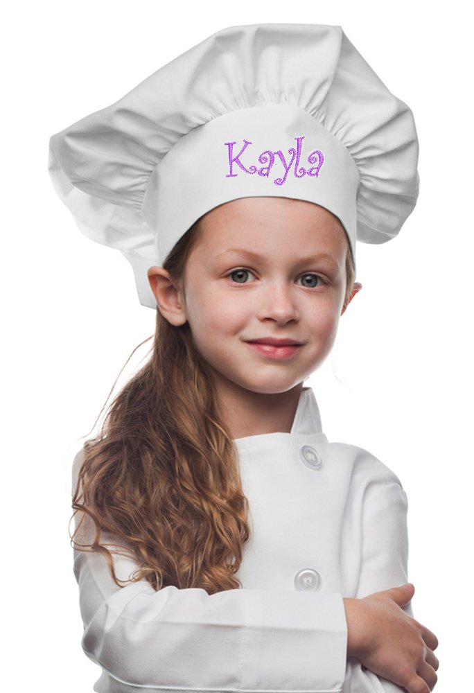 My Little Doc Personalized White Kids Chef Hat, Poly/Cotton Twill Fabric