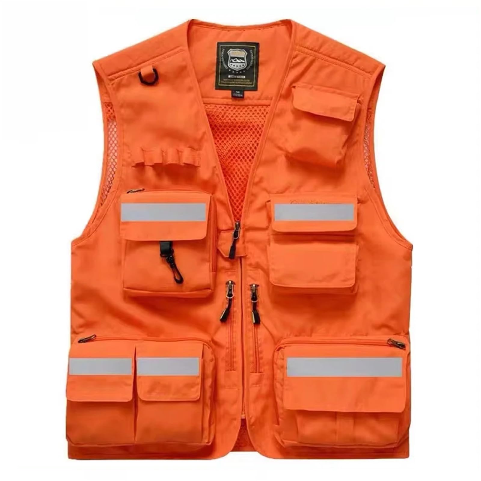 Gilet de Sécurité Gilet de sécurité homme, vêtements travail multipoches for la photographie, randonnée et pêche, respirante haute visibilité