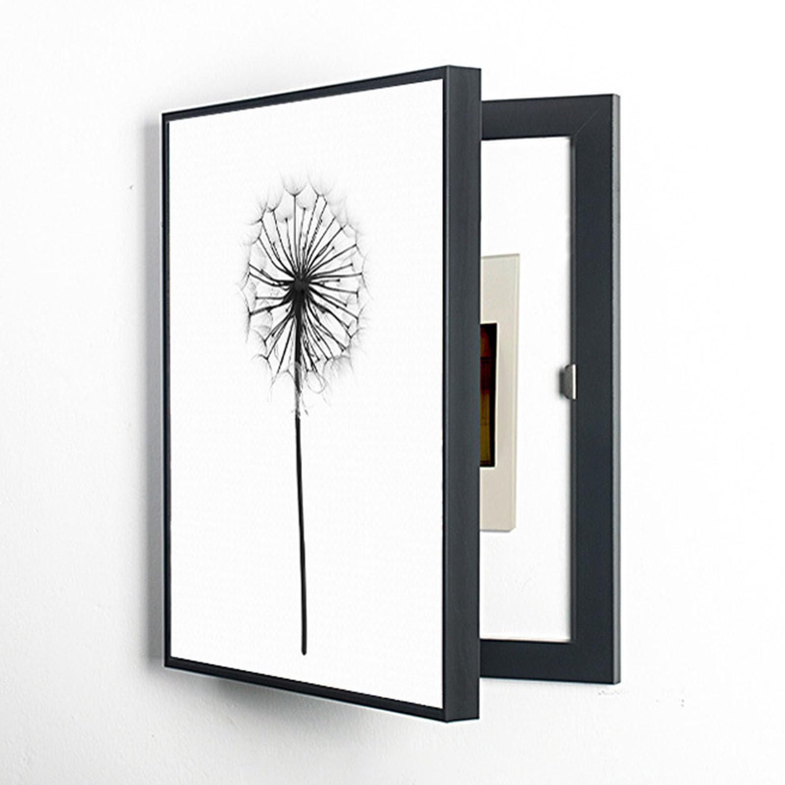 Electrical Panel Cover Decorative, Hidden Meter Box, Creative Removable Fuse Box Cover Cabinet, Living Room Decorative Picture Frame No Hole Meter,023,35 * 45cm