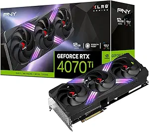 PNY GeForce RTX 4070 Ti 12GB XLR8 Gaming Verto Epic-X RGB Triple Fan Graphics Card DLSS 3