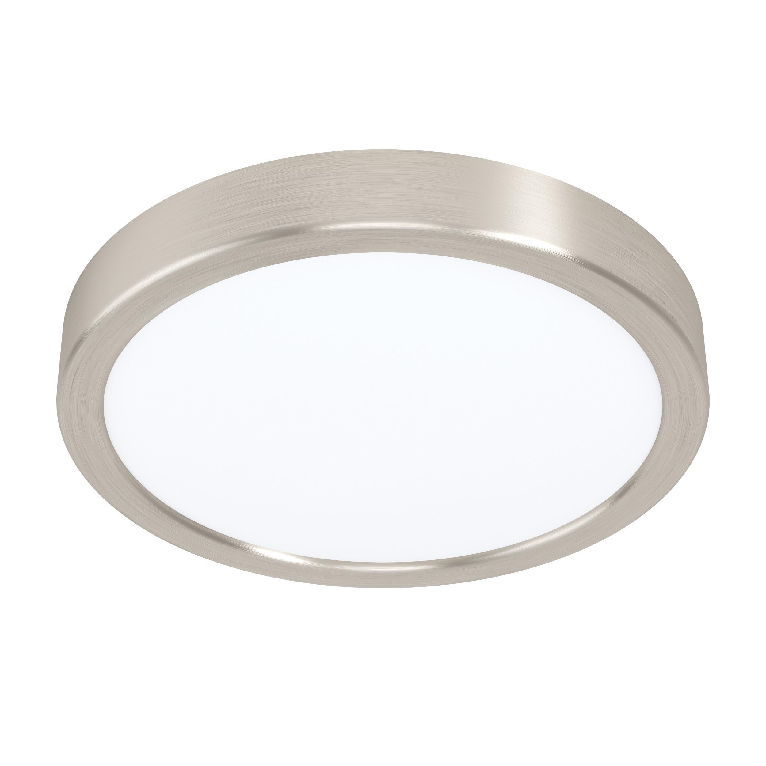 EGLO Led-plafondlamp Fueva 5, diameter 16 cm, 1 lichtpunt, opbouwlamp van staal met een kunststof lichtoppervlak, plafondlamp in zwart en wit, led- opbouwlamp, warmwit