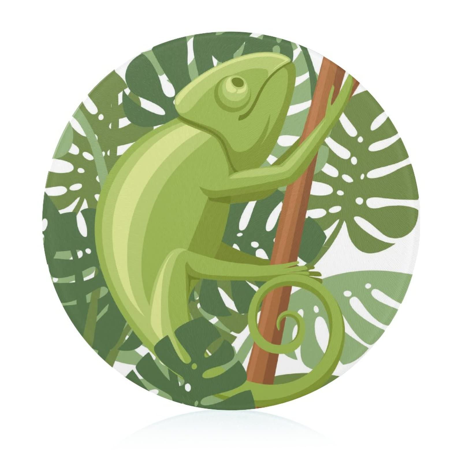 Planche à découper de cuisine Caméléon Vert de 20 cm