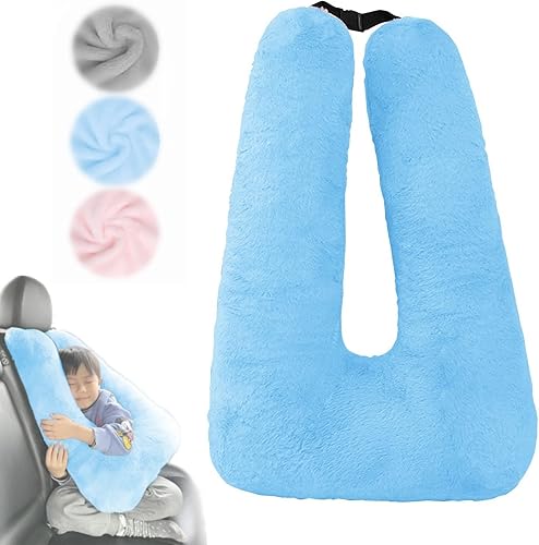 Almohada de viaje para automóvil y avión, almohadas de lectura para viajes de larga distancia, lavable suave para niños y adultos, almohada cervical