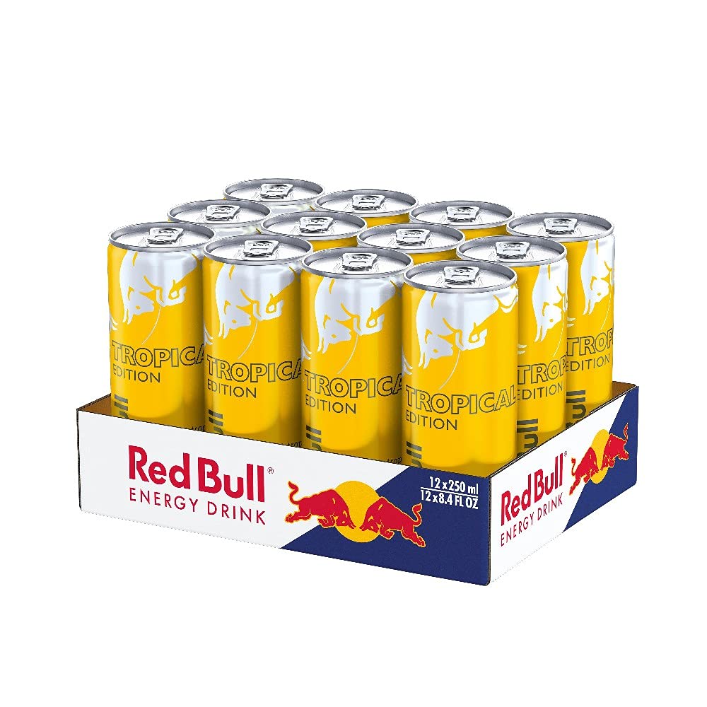 Red Bull Boisson Énergisante, Topical Edition, 250ml (12 unités)