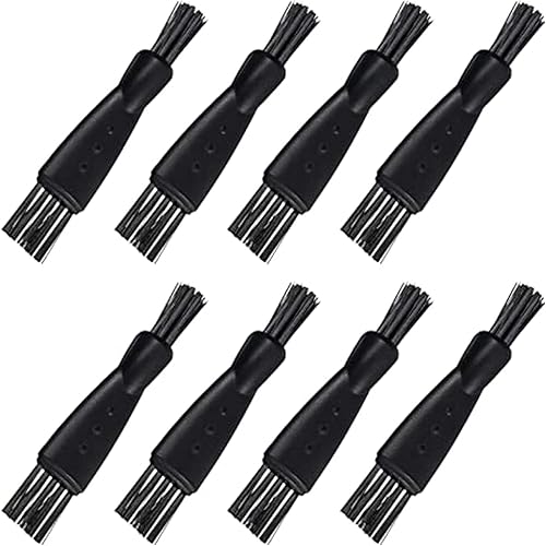 10 piezas de cepillo de afeitadora cepillo de limpieza maquinilla de afeitar eléctrica de doble cara recortadora de afeitar cepillo limpiador