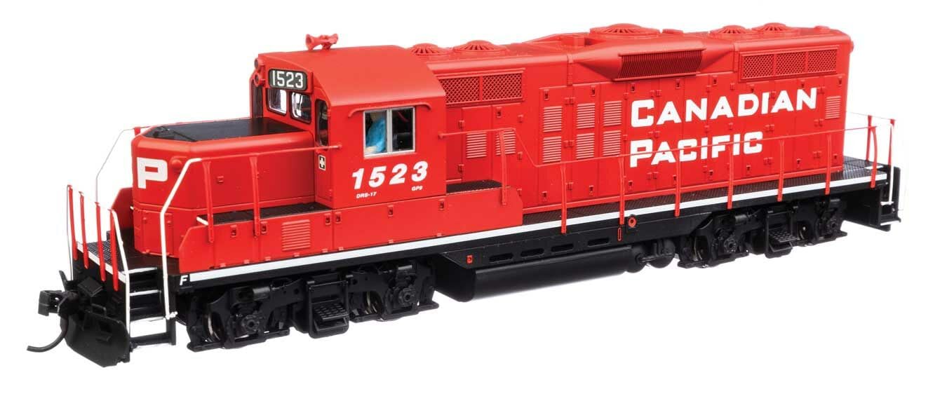 Walthers Mainline 910-10434 HO Scale EMD GP9 Phase II with Chopped Nose - Standard DC - Canadian Pacific #1523