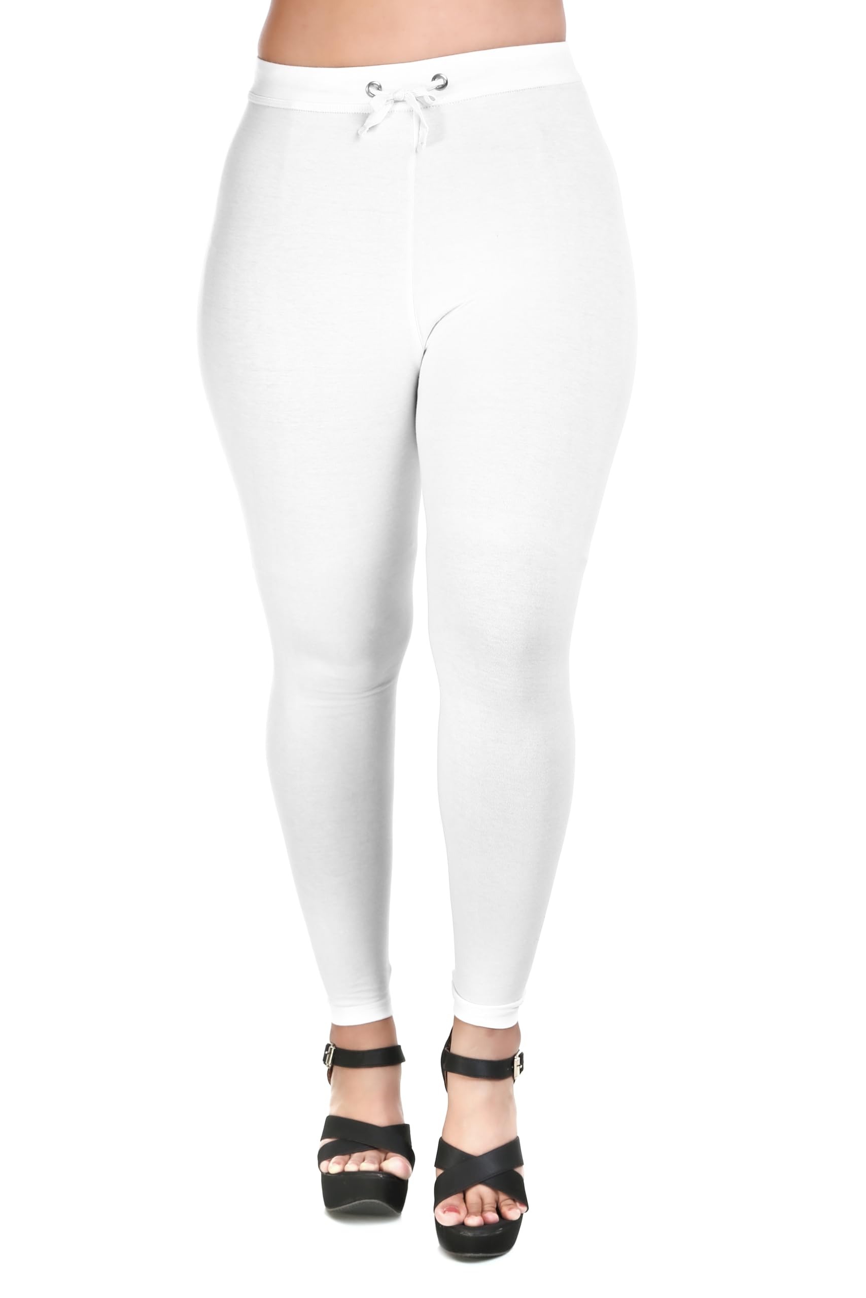 mukhaksh (Pack of 1 Women Pure Cotton Strechable Comfortable Soft Ankle Length Legging Pant with String Nada Drawstring-picture-16