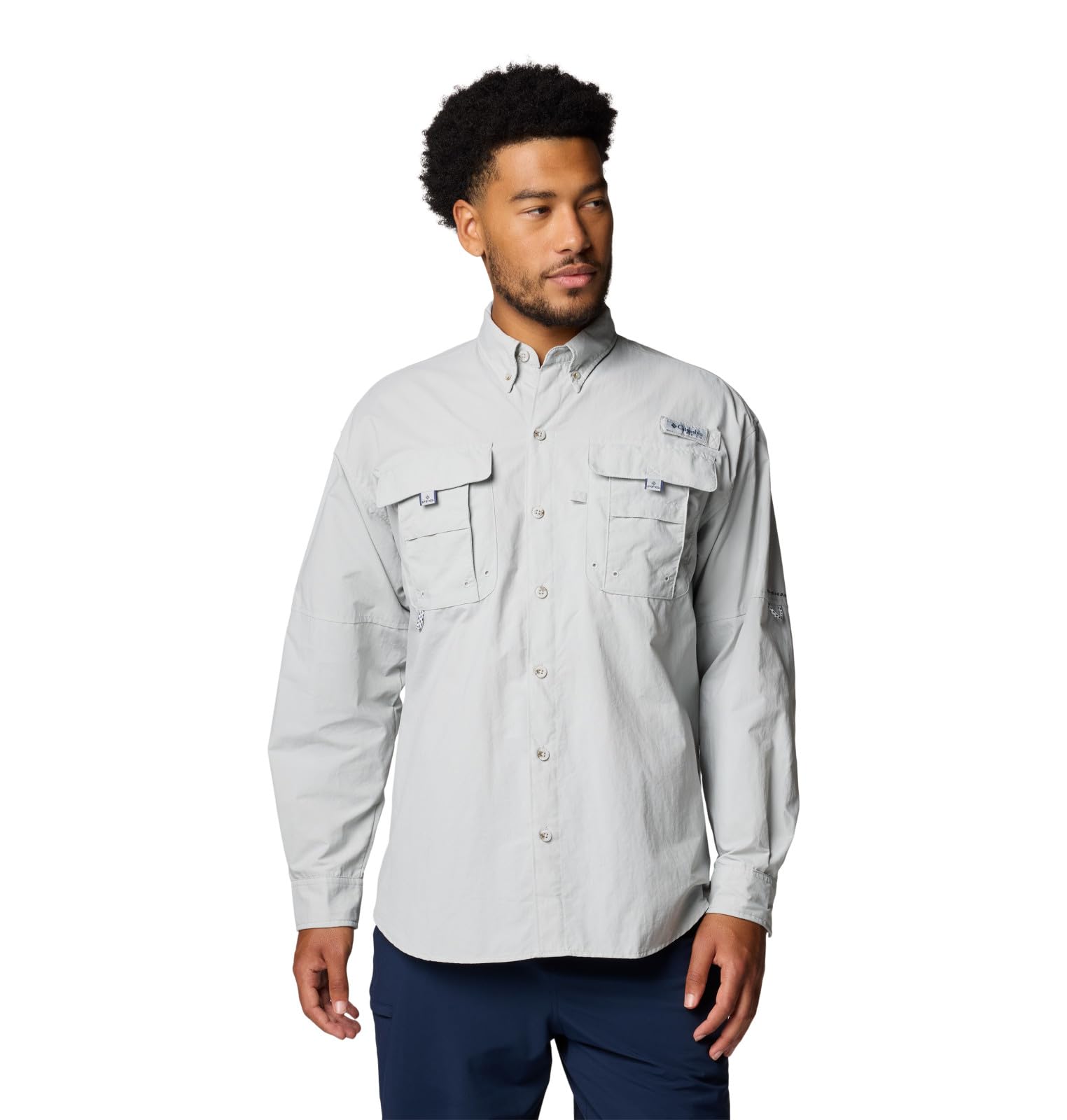 Columbia Chemise Pfg Bahama Ii homme de coloris gris