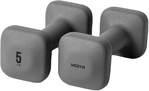 Miniatura 31 de WeGym SafeGrip Square Dumbbells with Anti Slip Handles, Aesthetic Free Weights for Home Workouts, Stable Design Prevents Rolling during Floor