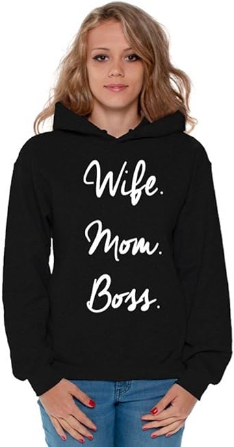 wife mom boss hoodie