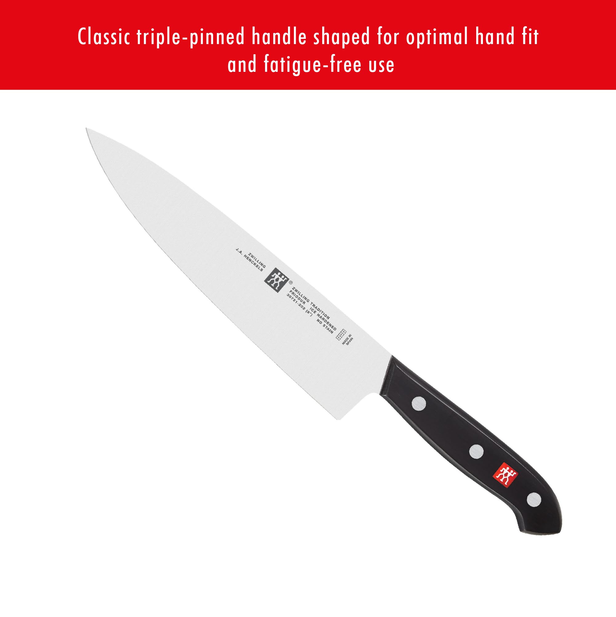 ZWILLING Tradition 8-inch Chef's Knife - Ergonomic Handle