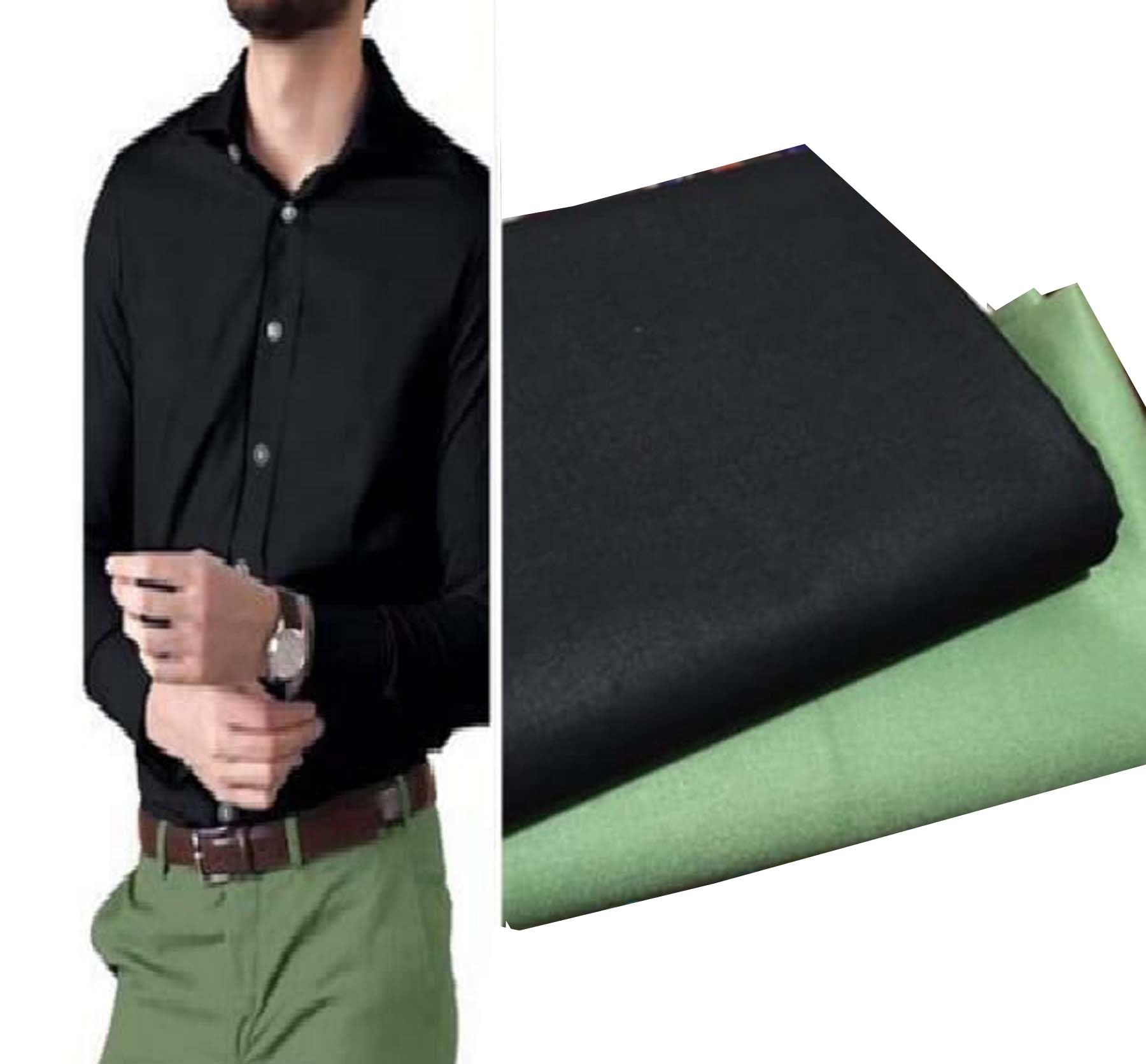 Pri & Su CottLinns Combo Man Shirt Black & Trouser 2green-picture-27