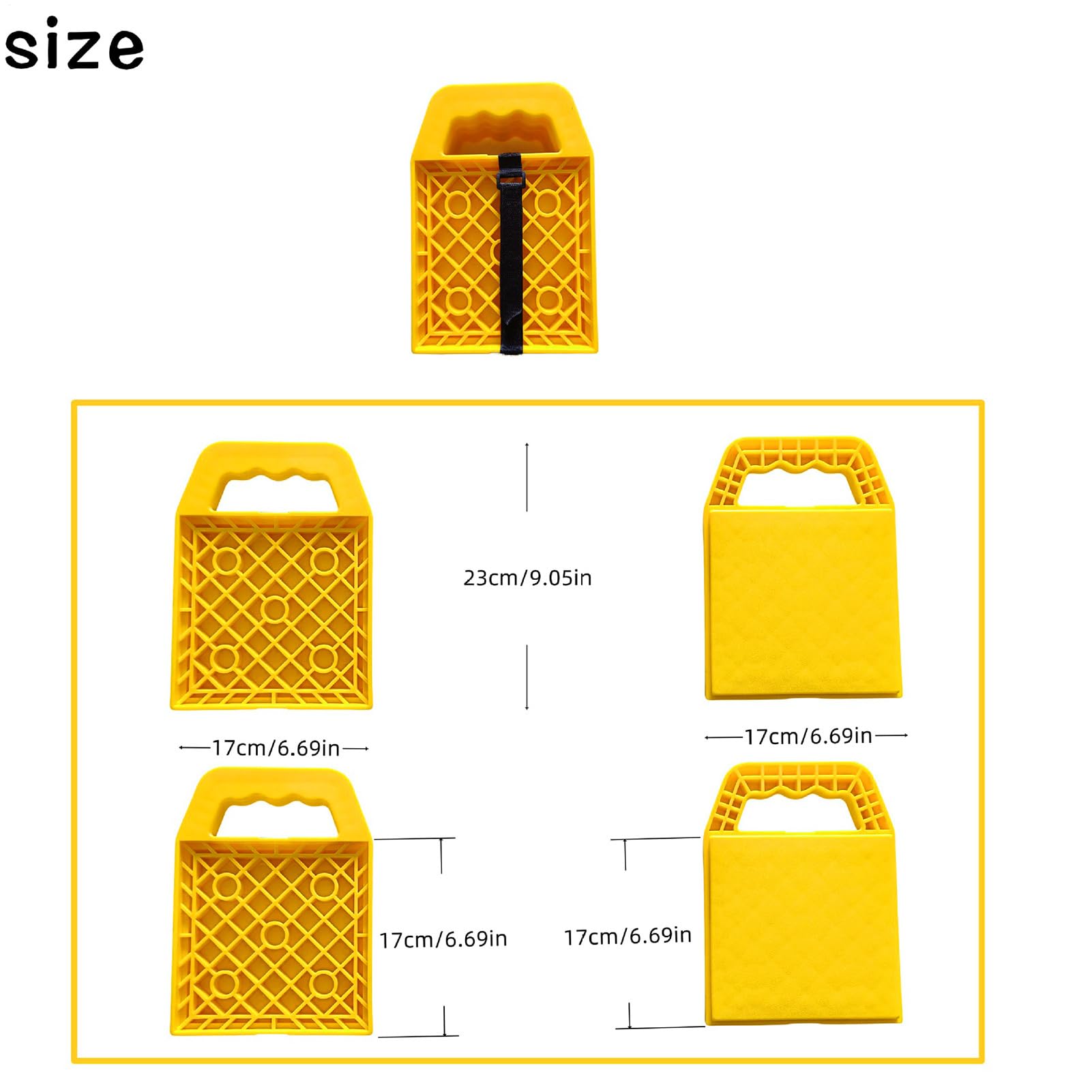 Cales de Nivelage pour Camping-Car - Blocs Aplanisseurs Lot de 4 | Stabilisateurs Multi-Angles pour Camping-Car, Caravane, Voyage, Camping, Stationnement, Plage, Pique-nique et Aventures