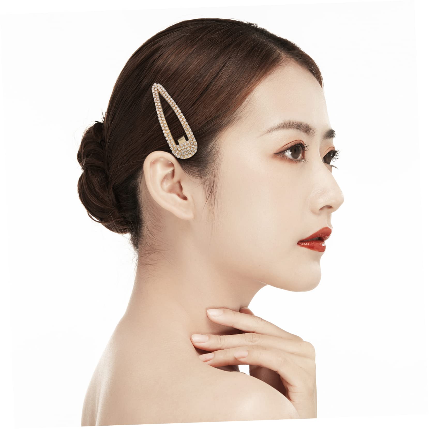 FOMIYES 50stücke Snap Haarnadeln Mit Strass Für Damen Elegante Haarspangen Für Hochzeiten Partys Und Alltag Vielseitig Einsetzbar Und Passend Zu Jedem Haarschnitt Und Outfit