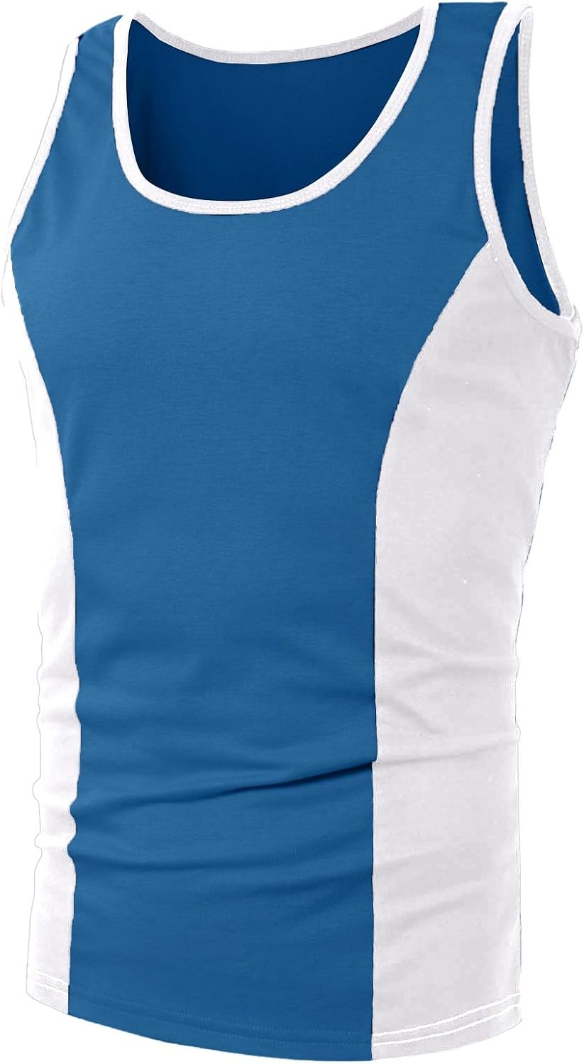 Men's Athletic Tank Tops for Workout Gym Training Muscle Fitness Exercise Sleeveless Casual Lightweight Vest
