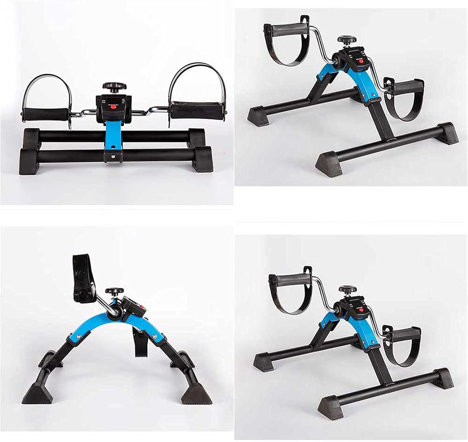 LUNEZY Middle-Aged and Elderly Trainer, Exercise Bikes for Home use Multi-Function Fitness Bike Removable Smart Count Table Knob Resistance Regulator Home Fitness Rehabilitation Device