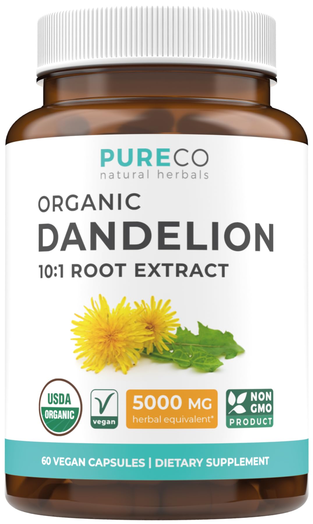 PURE CO Organic Dandelion Root Extract