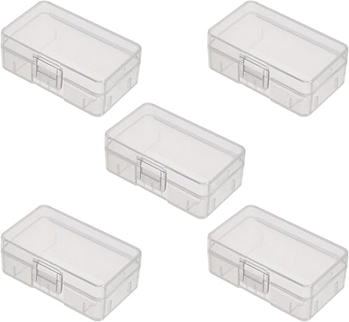 Miniatura 14 de Fielect 8 x Caja organizadora de almacenamiento de batería AA transparente 1 modelo: AA,1 modelo: 18350,1 modelo: 18500,1 modelo: 18650,1 unidad.