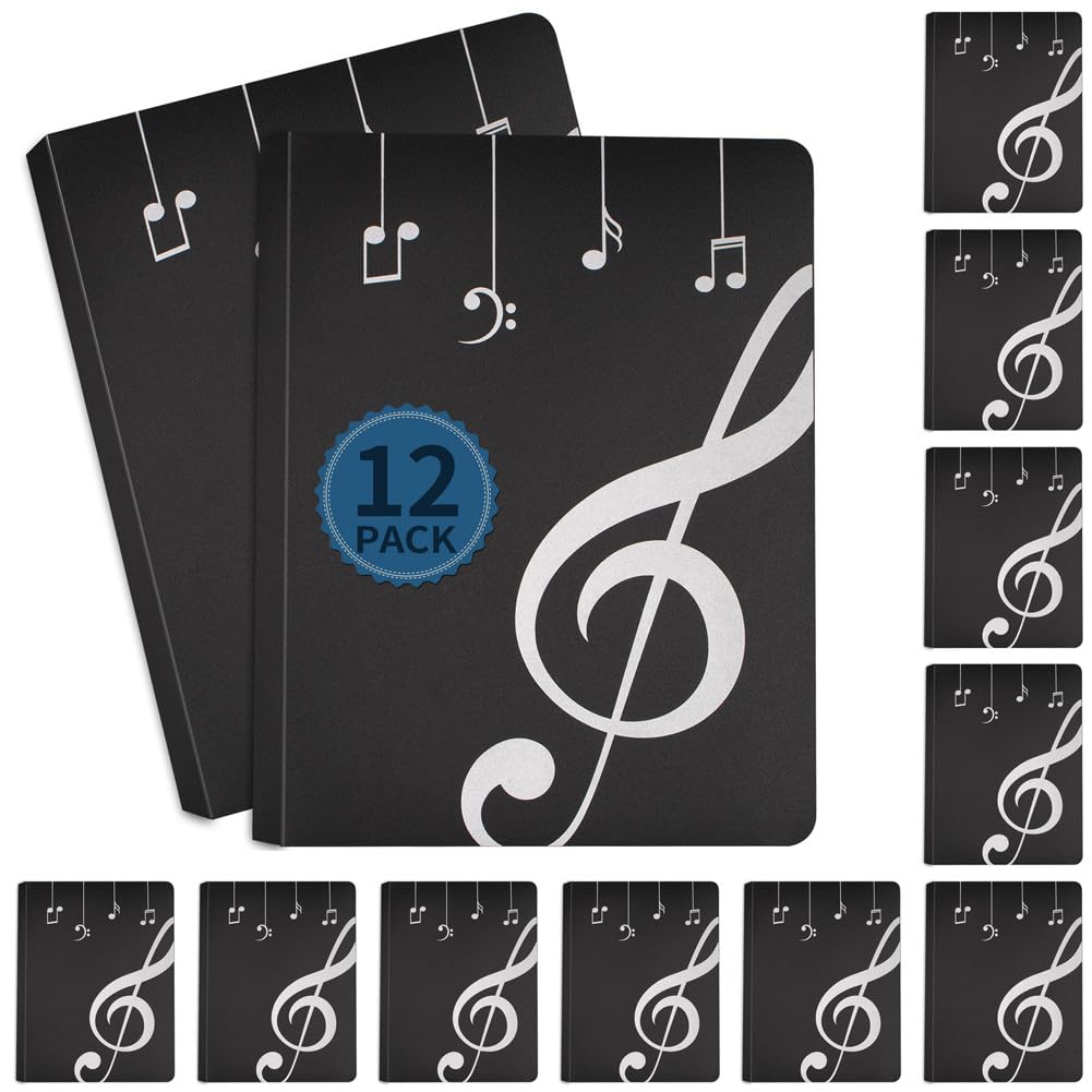 Notenmappe, Notenordner, Ordner, Musik-Chor, Aufbewahrungshalter, Bandordner (12)