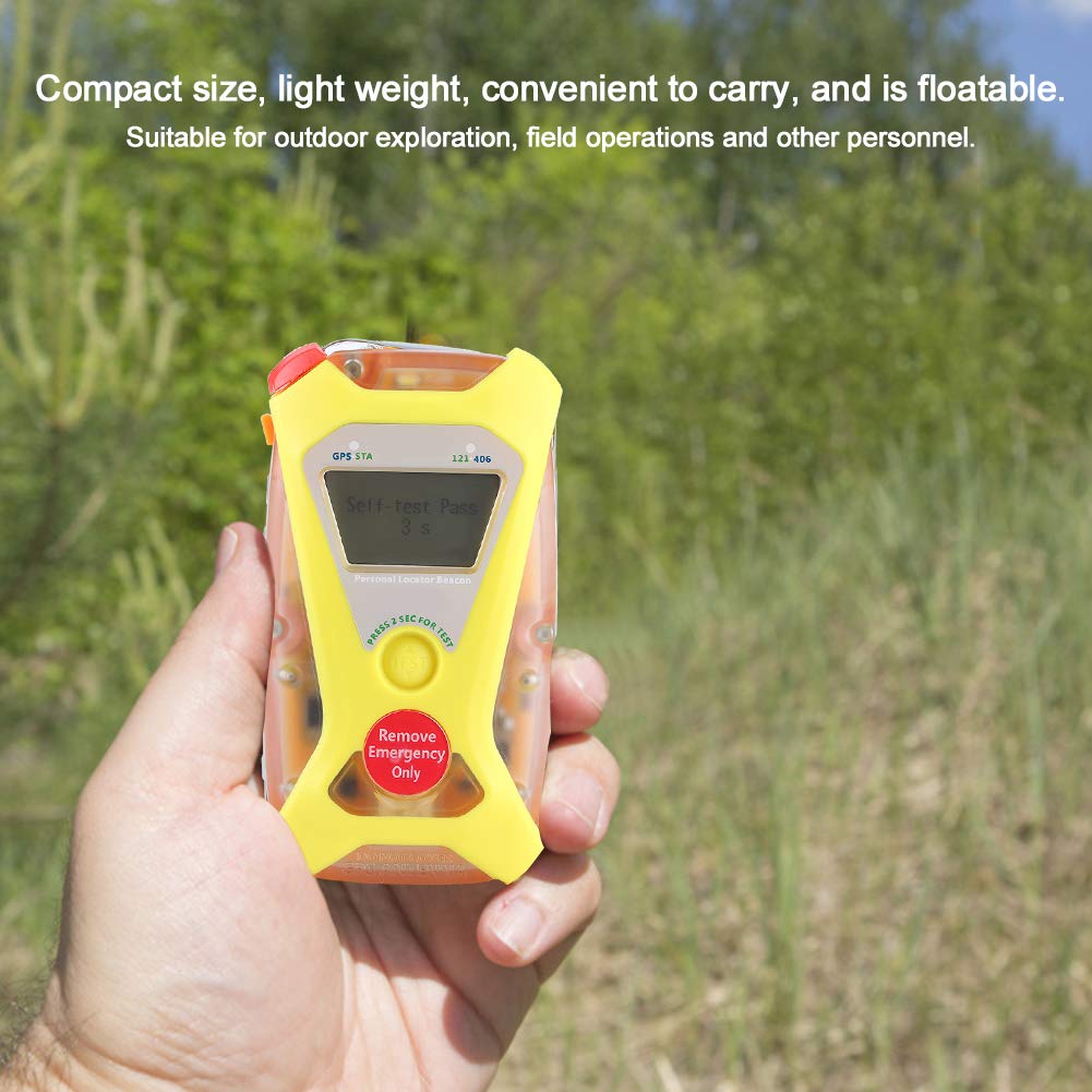Balise de localisateur Personnel flottateur Portable avec GPS, écrivain de Codes et Lampe de Poche LED pour Le Sauvetage de Bateaux Marins