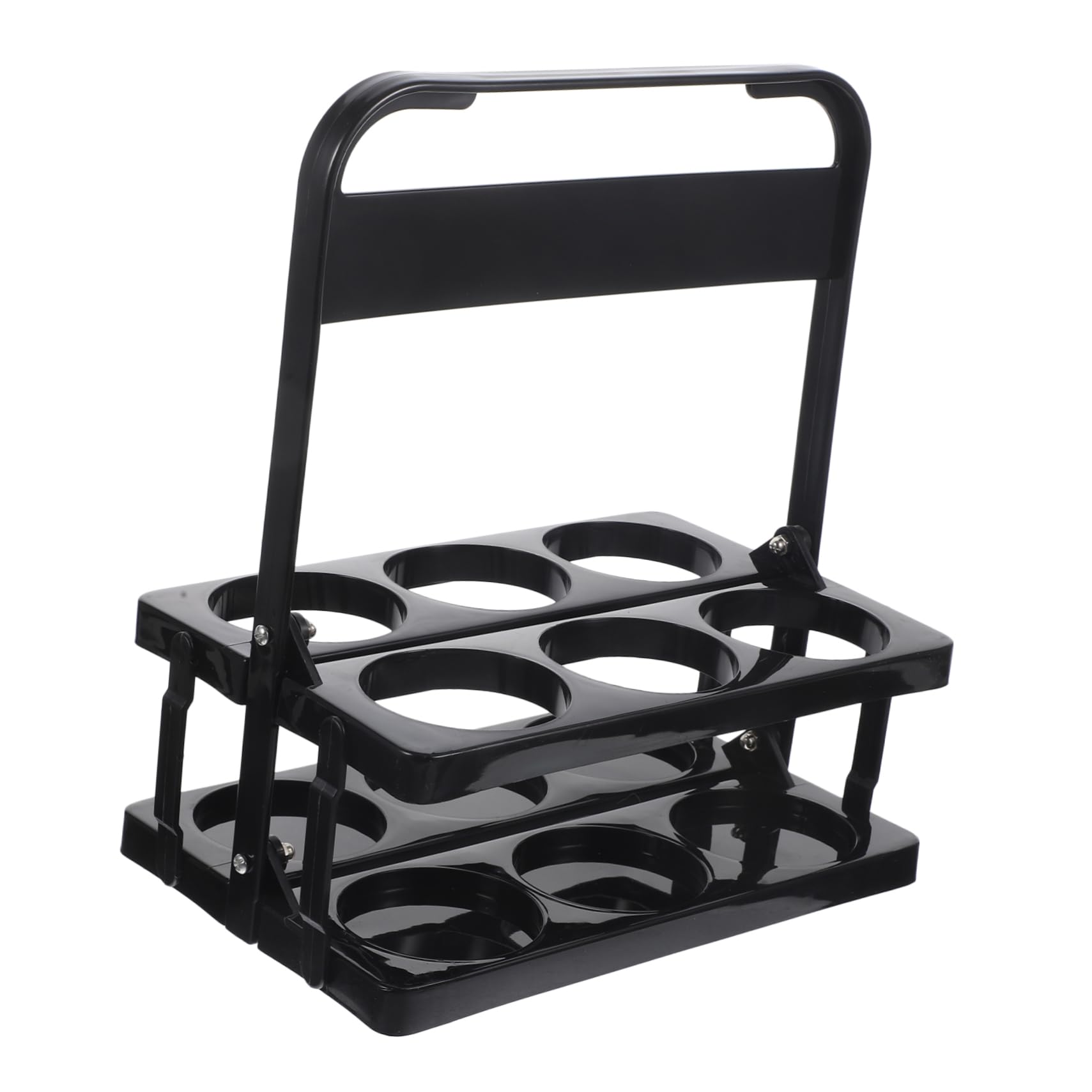 Happyyami Collapsible Portable Slot Beer Carrier Foldable Cup Holder with Handle for Bottle Rack for Cans and Bottles for Parties and Outdoor